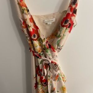 Yumi Kim Floral Midi Wrap Dress Size S